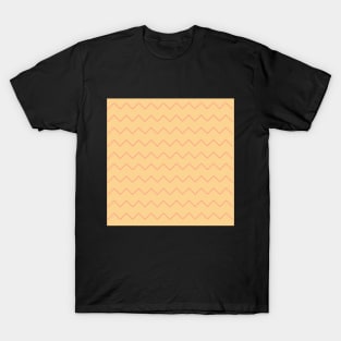 Light orange zigzag pattern T-Shirt